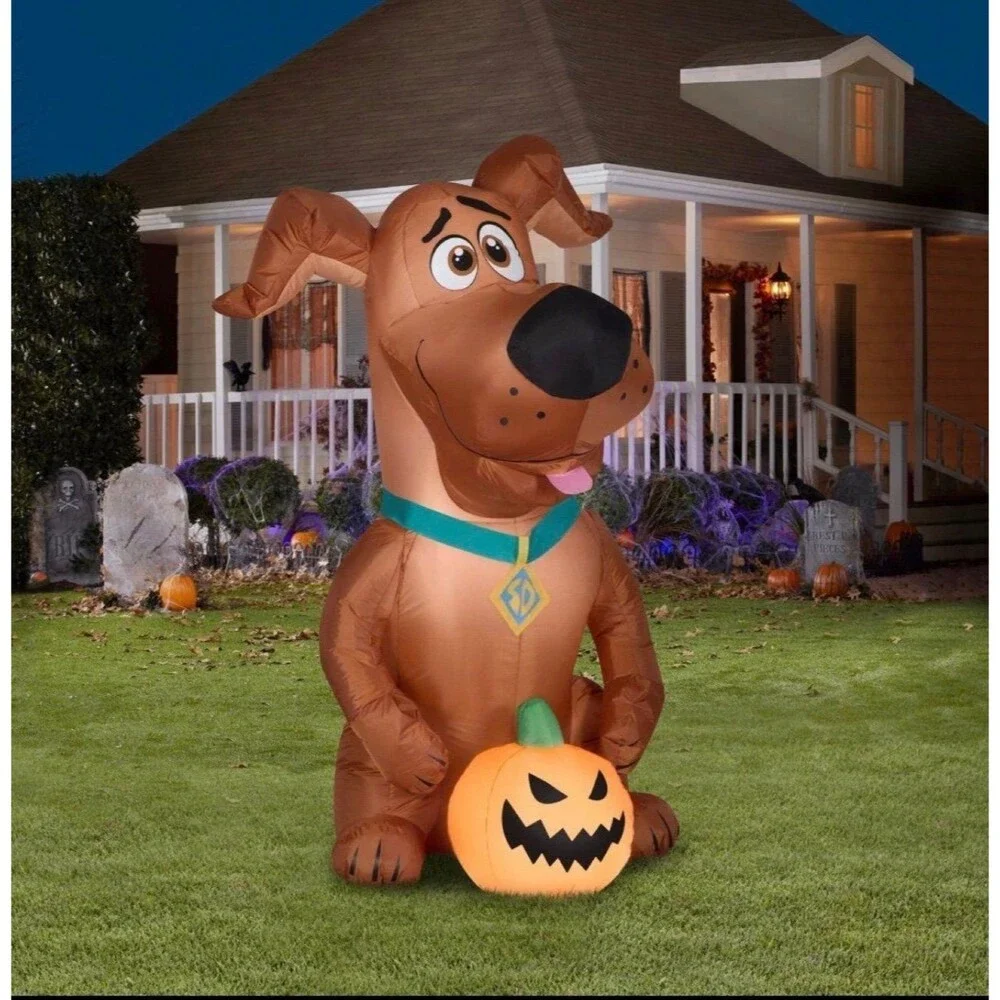 5ft Scooby Doo with Pumpkin Halloween Inflatable